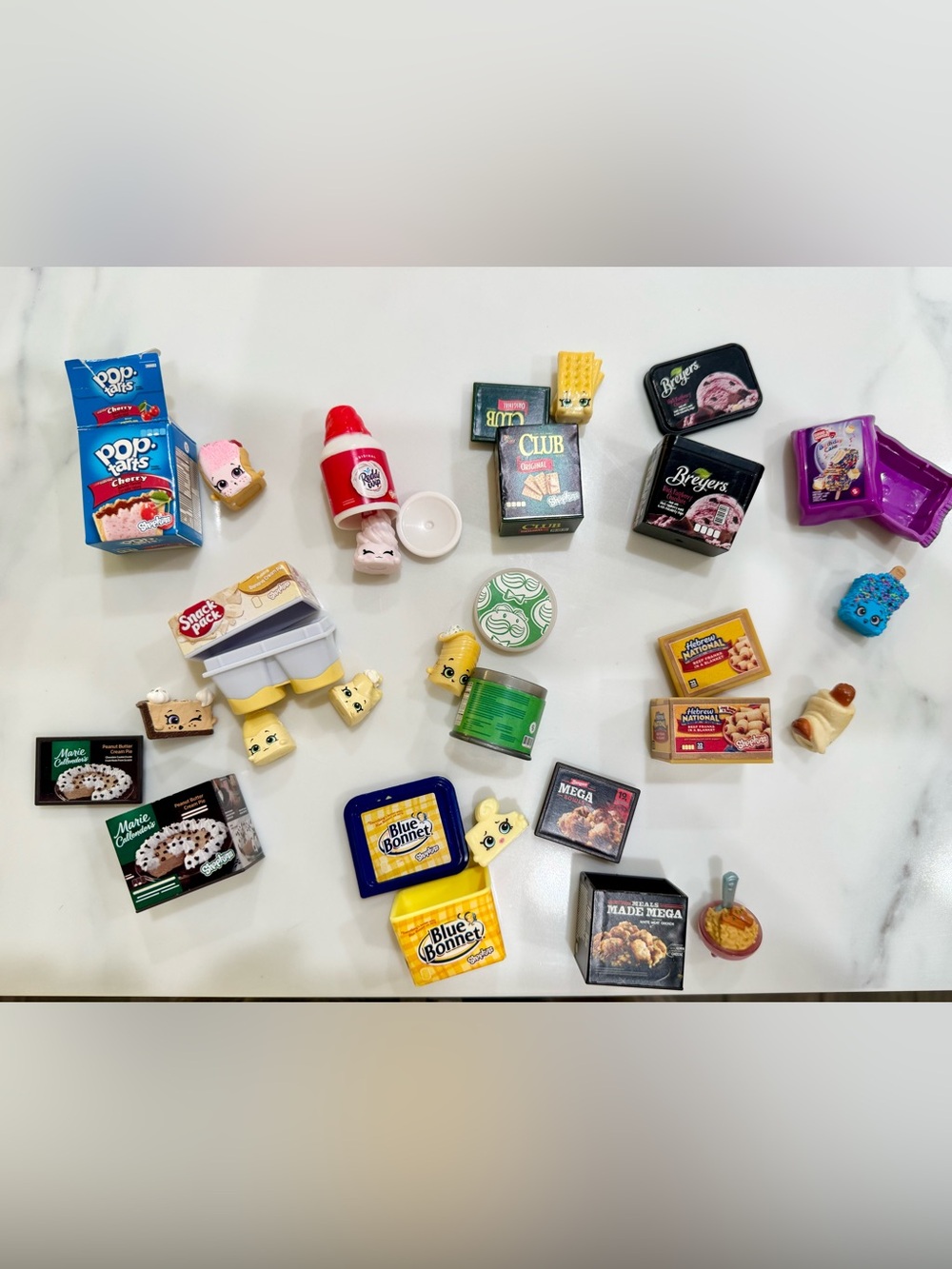 Shopkins Mini Real Littles Food Products Toys Lot Of 11!